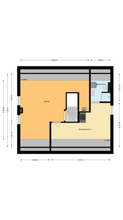 Floorplan - Kapellehof 2, 5469 NP Erp
